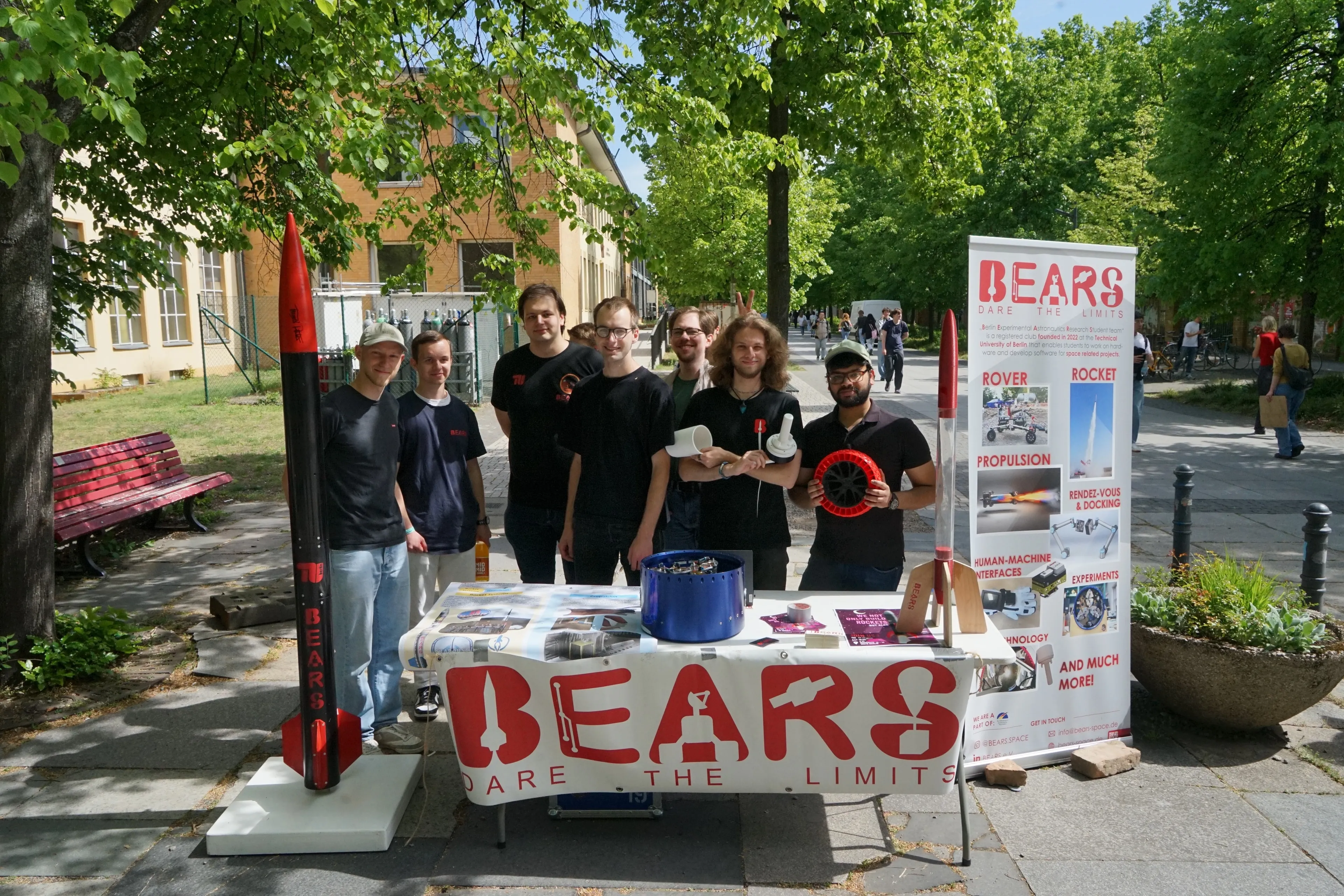 BEARS information stand at a university event